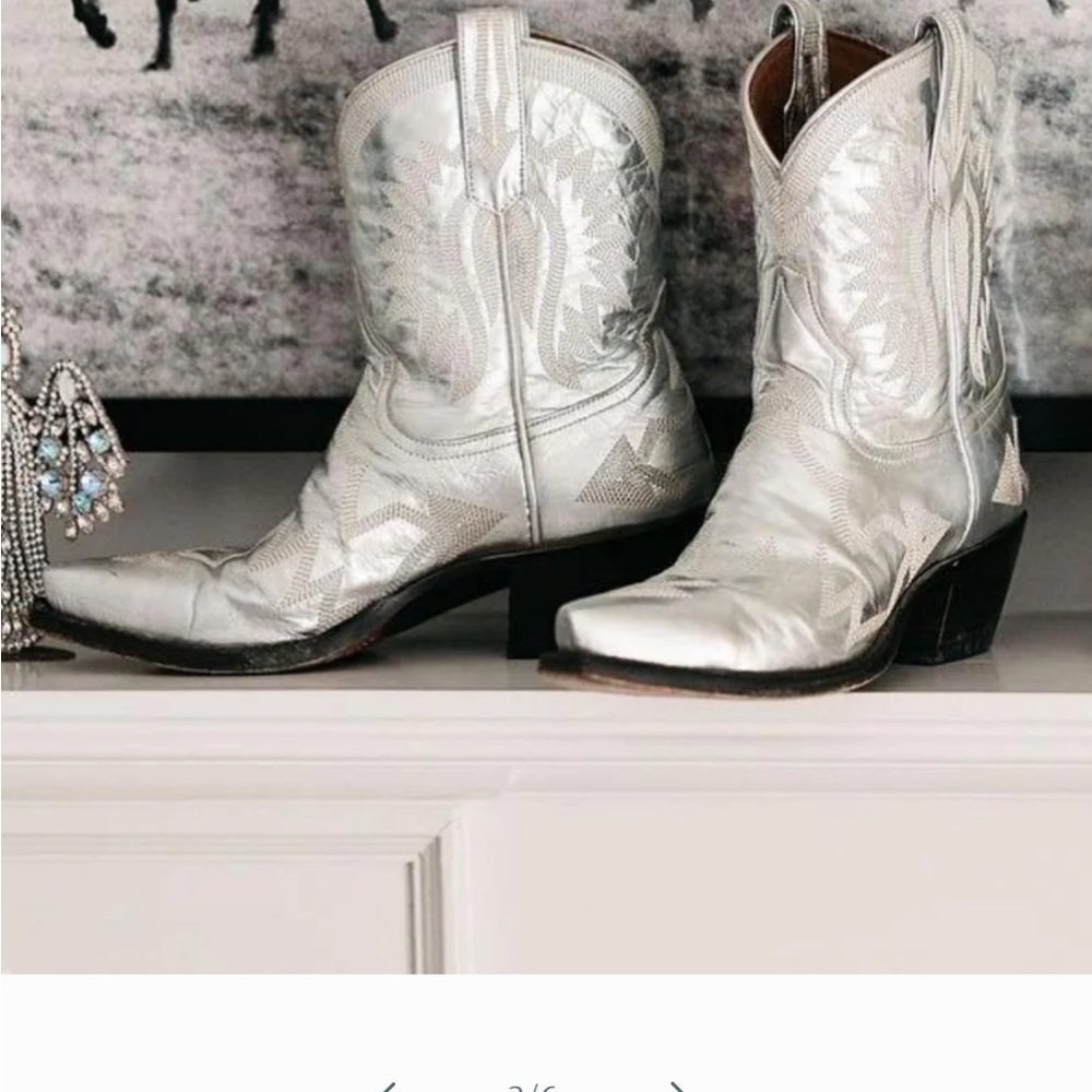 Silver Heeled Cowboy Boots